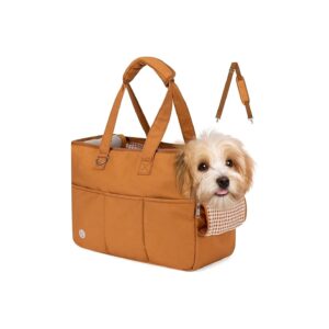 Portable Pet Carrier for Small Dogs and Cats with Built-in Safety Features