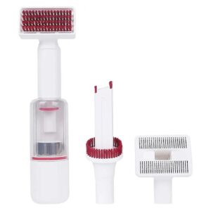 Portable Pet Hair Vacuum Cleaner with Slicker Brush and 2 Suction Modes for Dogs and Cats