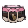 Portable Pet Playpen for Small Animals Foldable Exercise Kennel with Waterproof Fabric