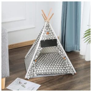 Portable Pet Tents for Small Puppies and Kittens with Soft Cushion and Easy Assembly