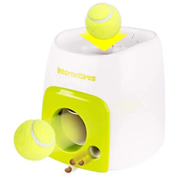 Portable Pet Toy Tennis Ball Automatic Launcher for Interactive Dog Play and Exercise