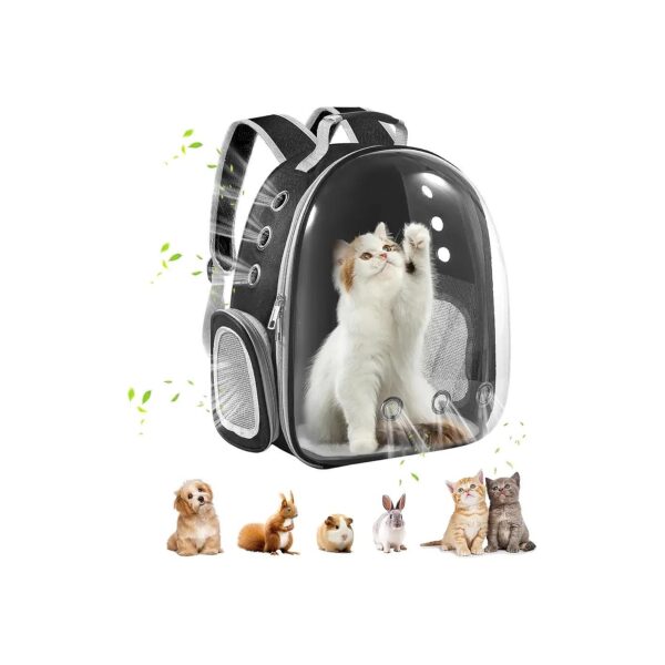 Portable Pet Travel Backpack with Clear Acrylic Bubble for Observe Kitty Scenery