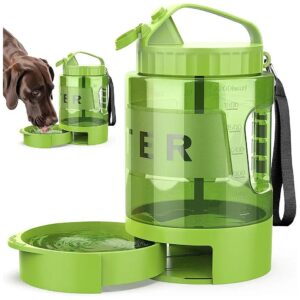 Portable Pet Water Bowl Dispenser for Dog Beach Camping Accessories and Car Travel