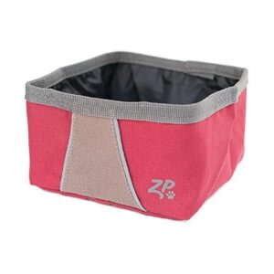 Portable Pink Dog Bowl for Travel and Outdoor Adventures