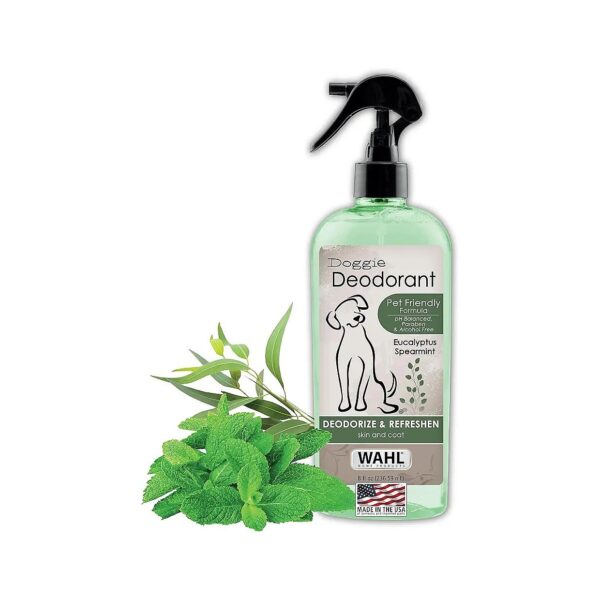 Portable Refreshing Deodorizer for Dogs Eucalyptus Spearmint Scent Non-Greasy Spray