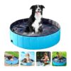 Portable Round PVC Pet Dog Swimming Pool with Non-Slip Base for Dogs and Cats