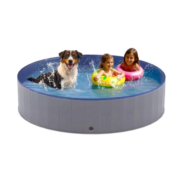 Portable Round Pet Pool for Puppy Baths and Swimming Fun