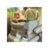 Portable Small Dog Car Seat with Soft Fleece Lining and Portable Design