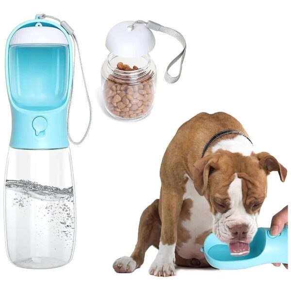 Portable Water Bottle for Dogs and Cats with Food and Water Container