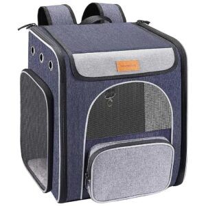 Portable and Breathable Cat Backpack for Small Dogs and Cats Weighing Less than 7 kg