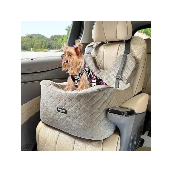 Portable and Machine Washable Dog Booster Seat for Small Dogs Up to 25 Pounds