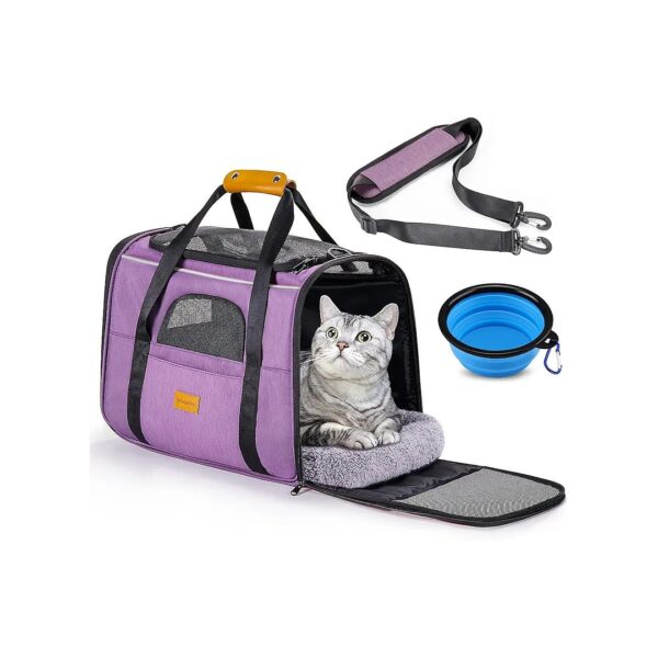 Portable and Practical Pet Travel Bag for Small Animals with Scratch-Resistant Mesh