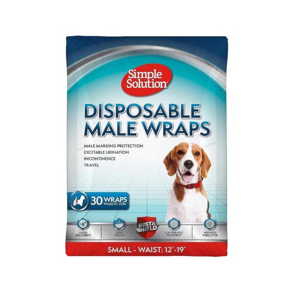 Portable and Simple Male Dog Diapers for Incontinence and Excitable Urination Relief