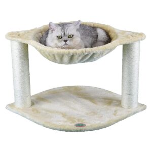 Post Scratching Post Cat Bed with Plush Hammock for Indoor Cats