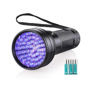 Powerful 395nm LED UV Flashlight for Identifying Scorpions Currency and Invisible Ink