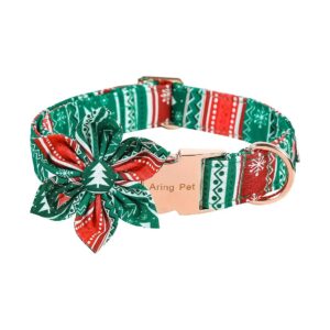 Practical Christmas Dog Collar, Cotton