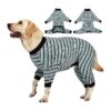 Practical Cotton Stripe Dog Shirt for Large Breed Puppies and Kitties