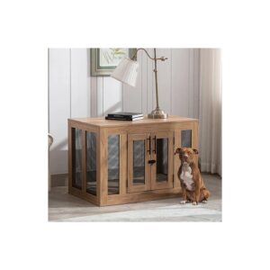 Practical Dog Crate Furniture with Tray and Cushion for Small Medium Large Dogs