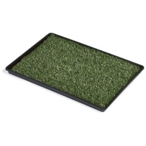 Practical Dog Potty for Medium Dogs Featuring Soft Synthetic Turf and Odor Control