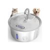 Premium 304 Stainless Steel Water Fountain for Dogs and Cats with Safe Smart Pump