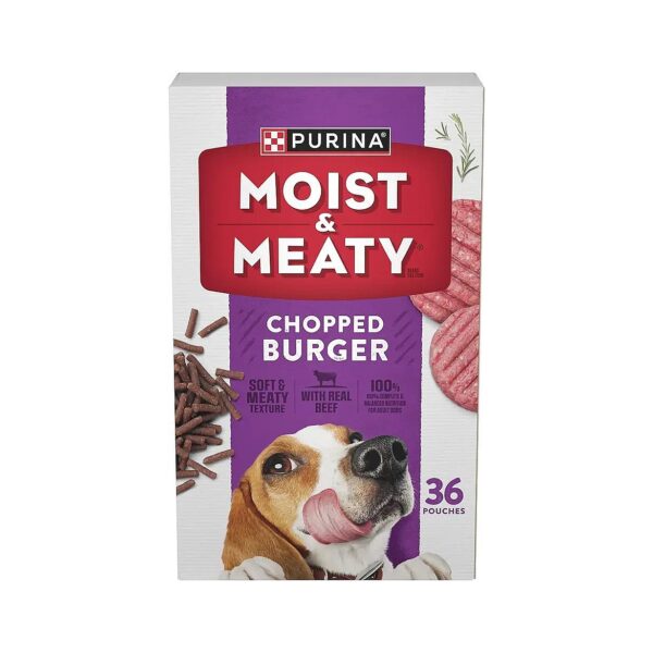 Premium Adult Dog Food Pouches with Moist and Meaty Texture