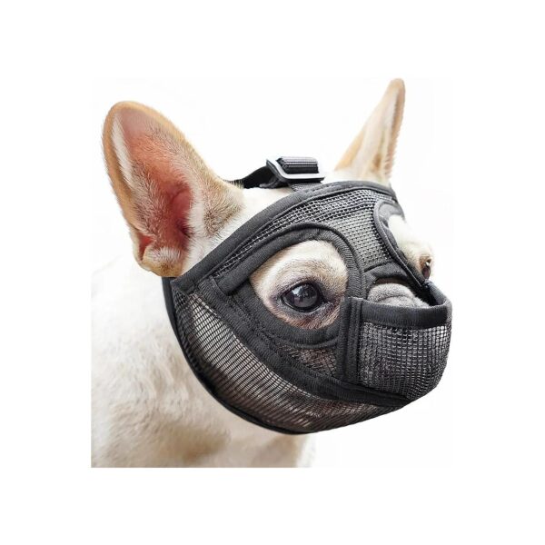 Premium Breathable Mesh Dog Muzzle with Tongue Out Design for Safe Walking and Grooming