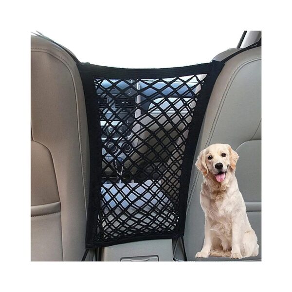 Premium Car Net Barrier with Dog and Baby Storage Bag for Safe and Organized Travel