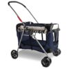 Premium Cat Stroller for Two Cats with Spacious Design and Comfortable Bed