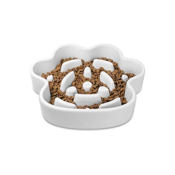 Premium Ceramic Slow Feeder Bowls for Dogs and Cats