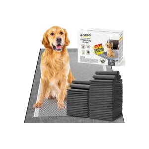 Premium Charcoal Odor-Control Dog Training Pads for Large Breeds and Incontinence Puppies