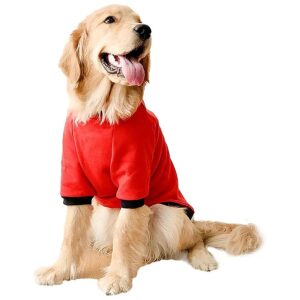 Premium Cotton Dog Shirt with Sleeves for Big Dog Girl BoyHong