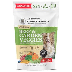 Premium Dehydrated Dog Food with Freeze-Dried Beef, Organic Grains,