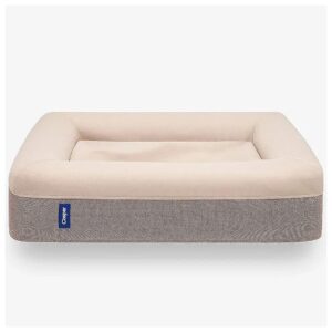 Premium Dog Bed with Memory Foam Mattress, Poly Foam Bolsters, and Machine Washable Cover