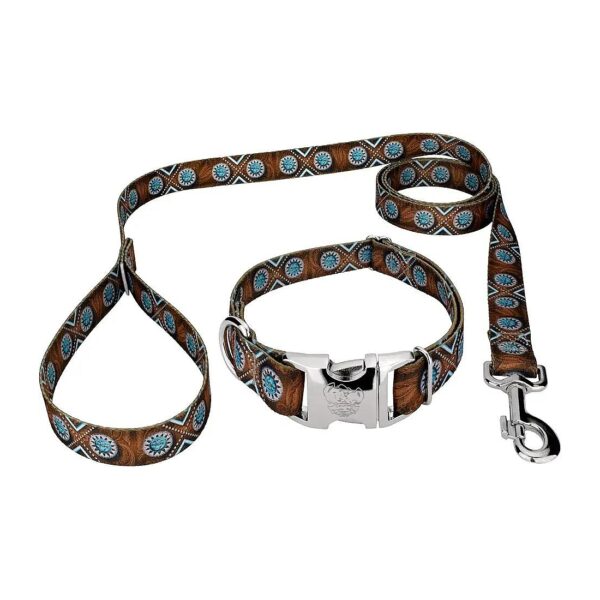 Premium Dog Collar and Leash for Medium Pups with Adjustable Neck