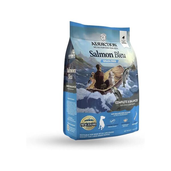 Premium Dry Dog Food with New Zealand King Salmon for Adult Skin and Coat Health