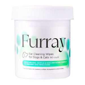 Premium Ear Cleaning Wipes for Small to Medium Breed Dogs and Cats with Aloe Extract