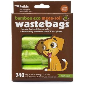 Premium Eco Friendly Waste Bags Bamboo Material Leak Proof 240 Count