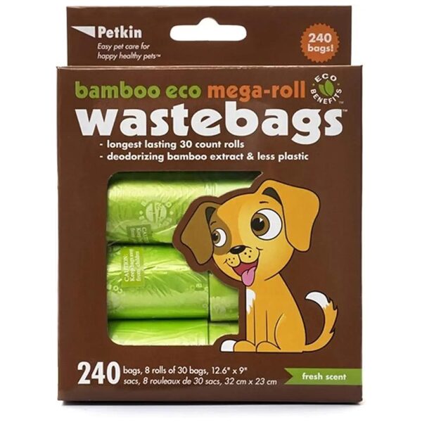 Premium Eco Friendly Waste Bags Bamboo Material Leak Proof 240 Count