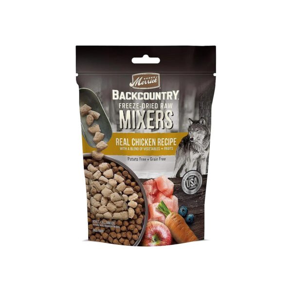 Premium Freeze-Dried Raw Grain Free Adult Dog Food Mixers with Real Deboned Chicken