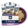 Premium Freeze-Dried Turkey Dog Food Toppers for Small and Large Breed Puppies and Adults