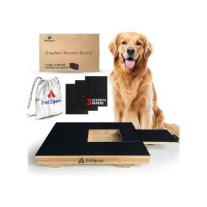 Premium Grade Sandpaper Included Dog Nail Scratch Board for Puppies and Kittens