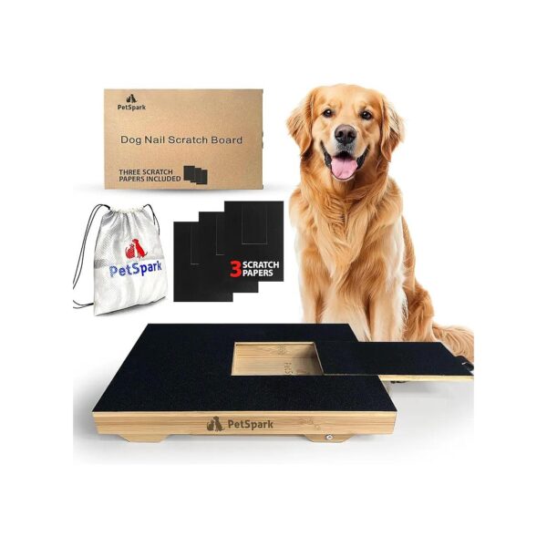 Premium Grade Sandpaper Included Dog Nail Scratch Board for Puppies and Kittens