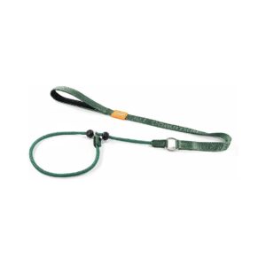 Premium Green Dog Slip Lead Leash for All Breeds with 3D Padded Handle