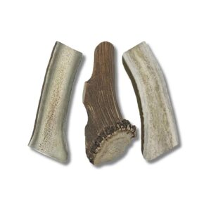 Premium Hand-Sourced Elk Antler Chews for Large Breed Dogs Calming Needs