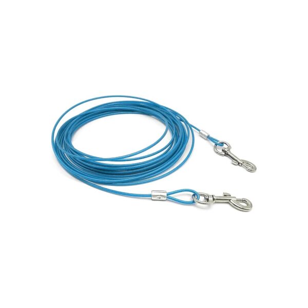 Premium Heavy Duty Blue 32 Foot Dog Tie-Out Cable