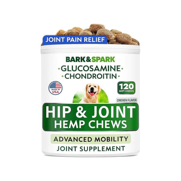 Premium Hemp Soft Chews for Dog Joints - Glucosamine and Chondroitin for Maximum Relief