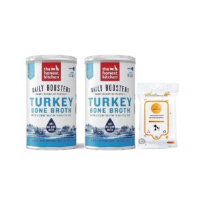 Premium Human Grade Instant Bone Broth and Cleaning Pet Wipes Bundle