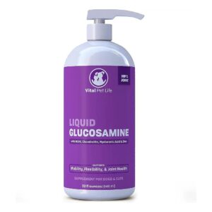 Premium Liquid Glucosamine and Chondroitin Supplement for Pet Joint Health and Wellness