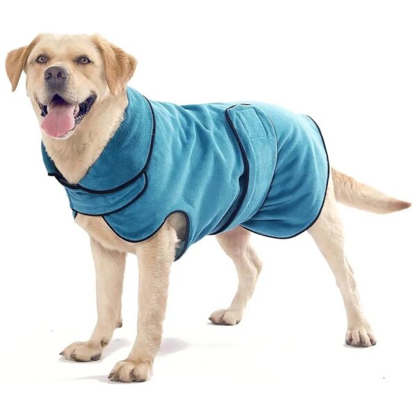 Premium Microfiber Dog Bathrobe for Drying Large Dogs after Baths and Swims