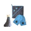 Premium Microfiber Pet Towel and Mitt Set for Cats and Dogs